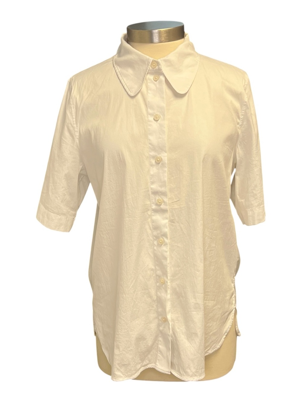 Cos Collared Short Sleeved Button Blouse